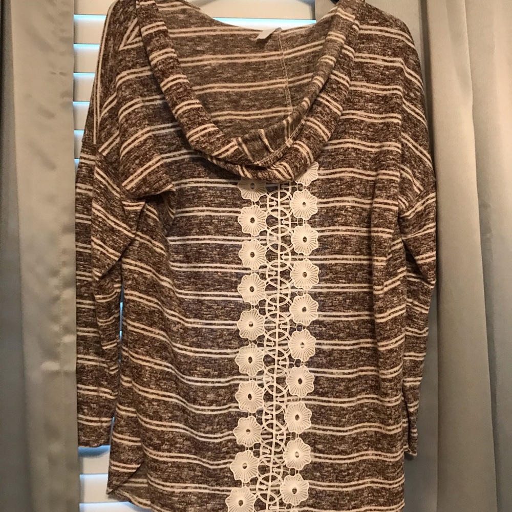 Brown cardigan